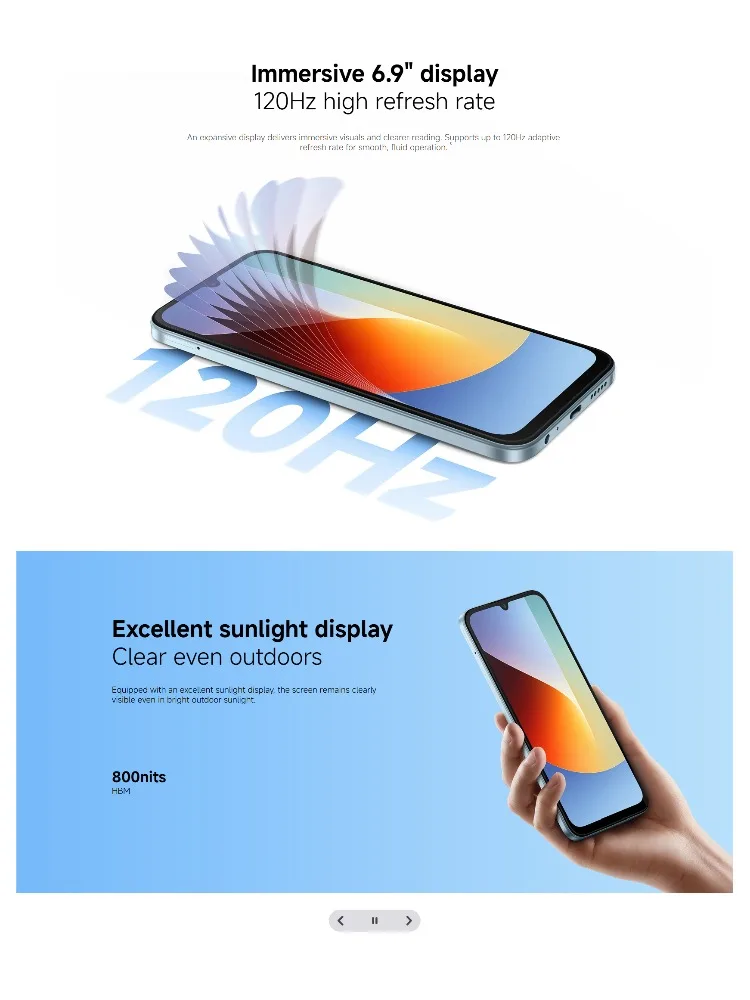 2026 New Official Authentic Product Redmi A7Pro 8 GB RAM 256 GB ROM 6.9' FHD+ Helio G85 Gaming Smartphone Dual 5G VoLTE 5000mAh
