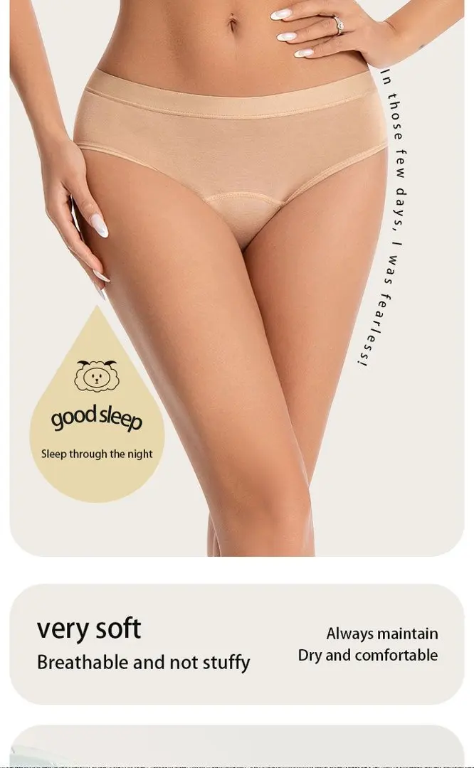1/4PCS Women Period Panties Heavy Flow Leakproof Underwear Black Postpartum Menstrual Physiological Panty Teens Briefs S-3XL
