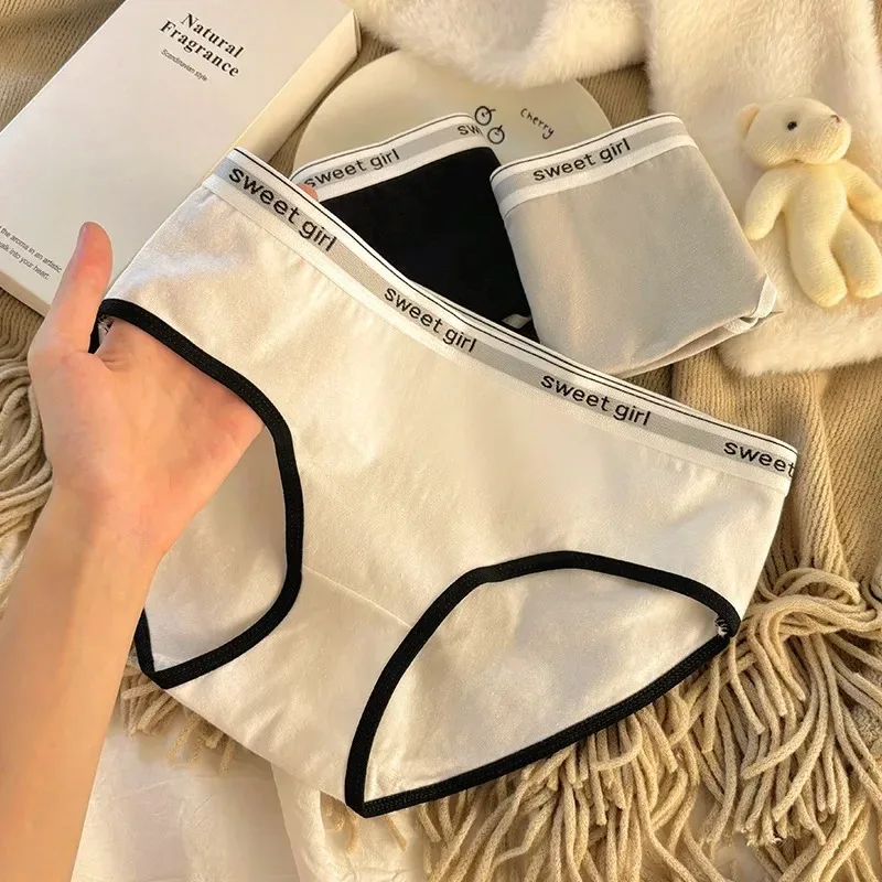 3PCS/set Fashion Seamless Women Panties Underpanties Sports Soft Female Underwear Large Size Sexy Pure Women's Intimates