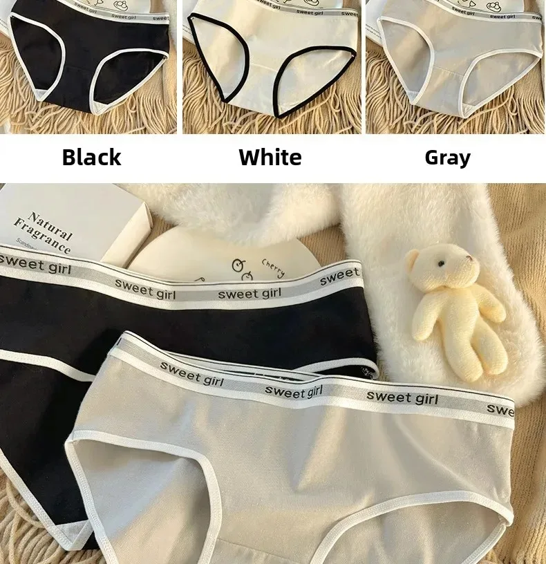 3PCS/set Fashion Seamless Women Panties Underpanties Sports Soft Female Underwear Large Size Sexy Pure Women's Intimates