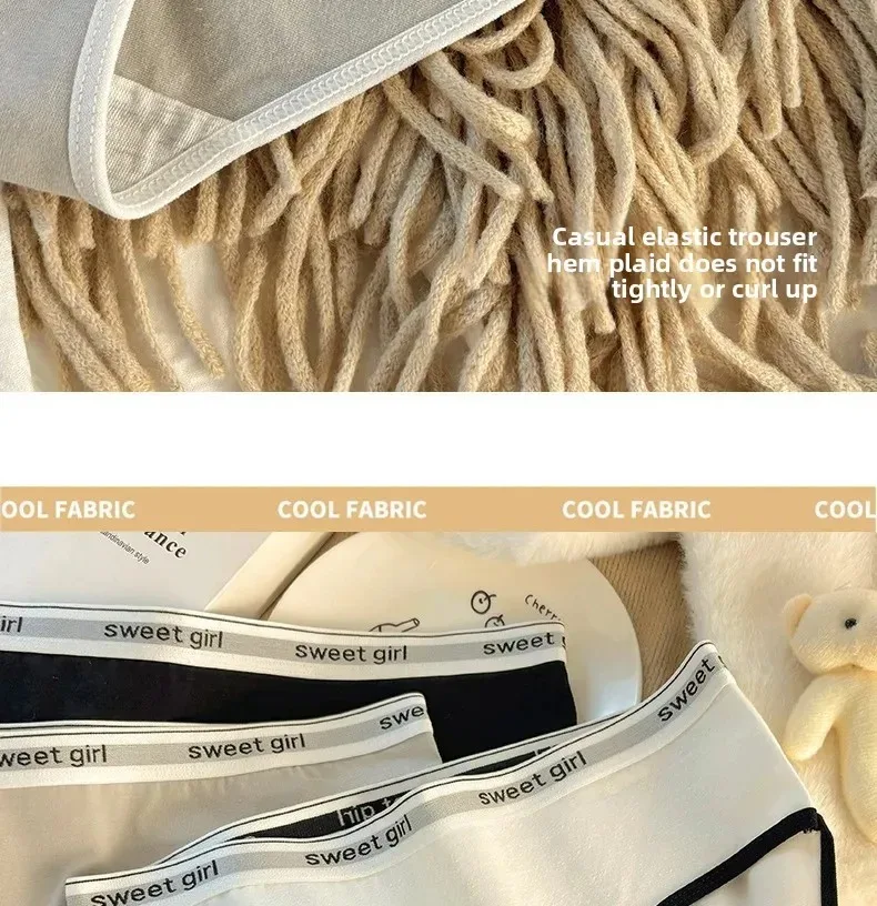 3PCS/set Fashion Seamless Women Panties Underpanties Sports Soft Female Underwear Large Size Sexy Pure Women's Intimates