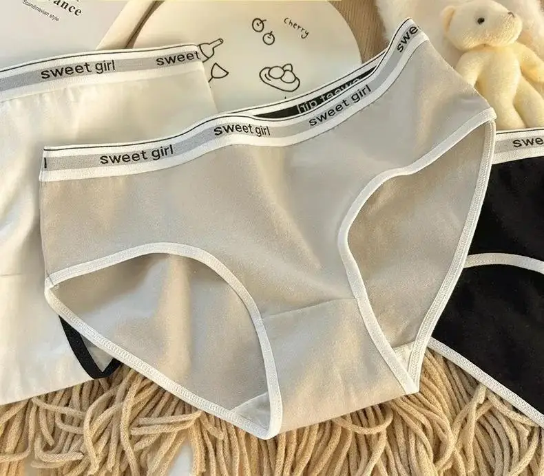 3PCS/set Fashion Seamless Women Panties Underpanties Sports Soft Female Underwear Large Size Sexy Pure Women's Intimates