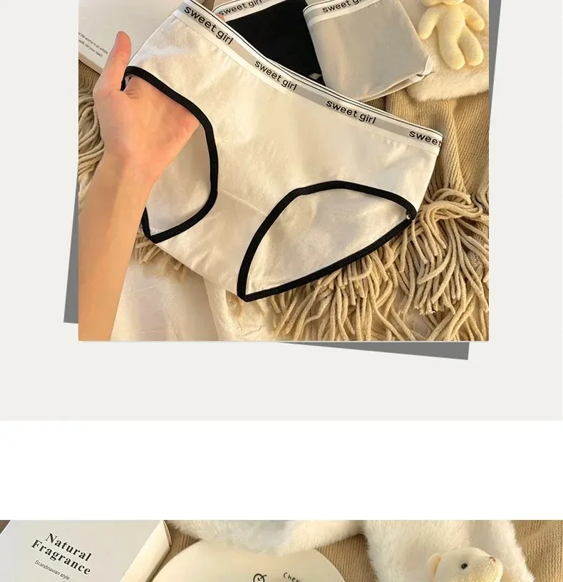 3PCS/set Fashion Seamless Women Panties Underpanties Sports Soft Female Underwear Large Size Sexy Pure Women's Intimates