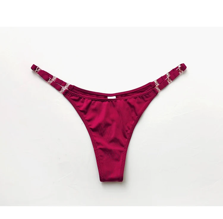 Seamless Sexy Thong Women Underwear Briefs Panties Zebra Flower Low Rise Luxury Metal Buckle G String Bikini Girls Female Panty