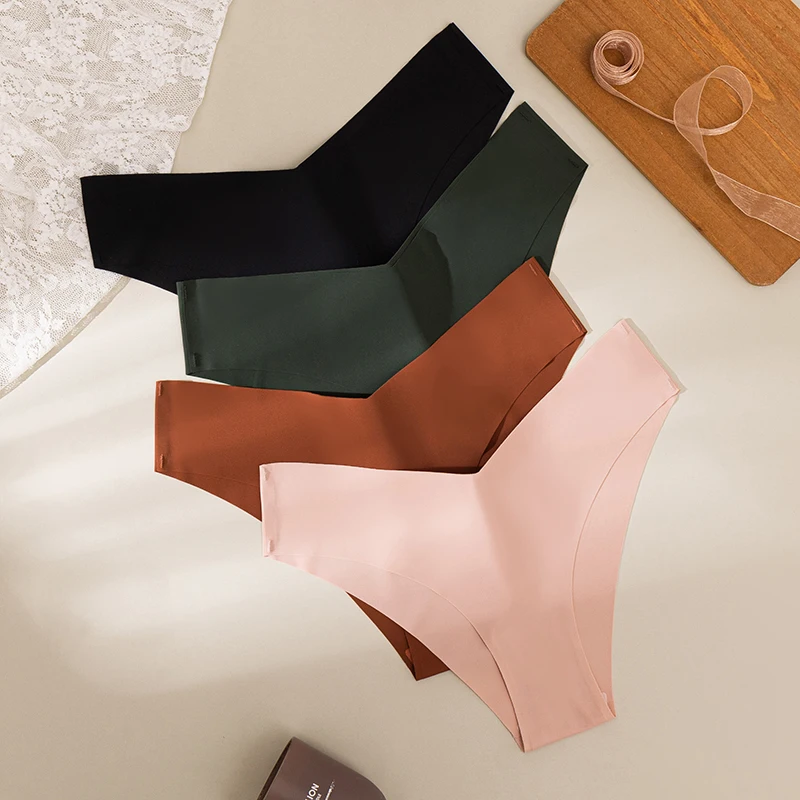 TrowBridge 10PCS/Set Women's Panties Seamless Fashion V-Cut Underwear Sexy Lingerie Comfort Sport Briefs Breathable Female Panty