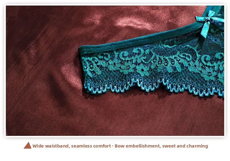 Low Waist Hollow out Lace Sensual Comfortable Sexy Transparent Thin Feeling Women's Underwear  T-Panties Shishangyouhuo