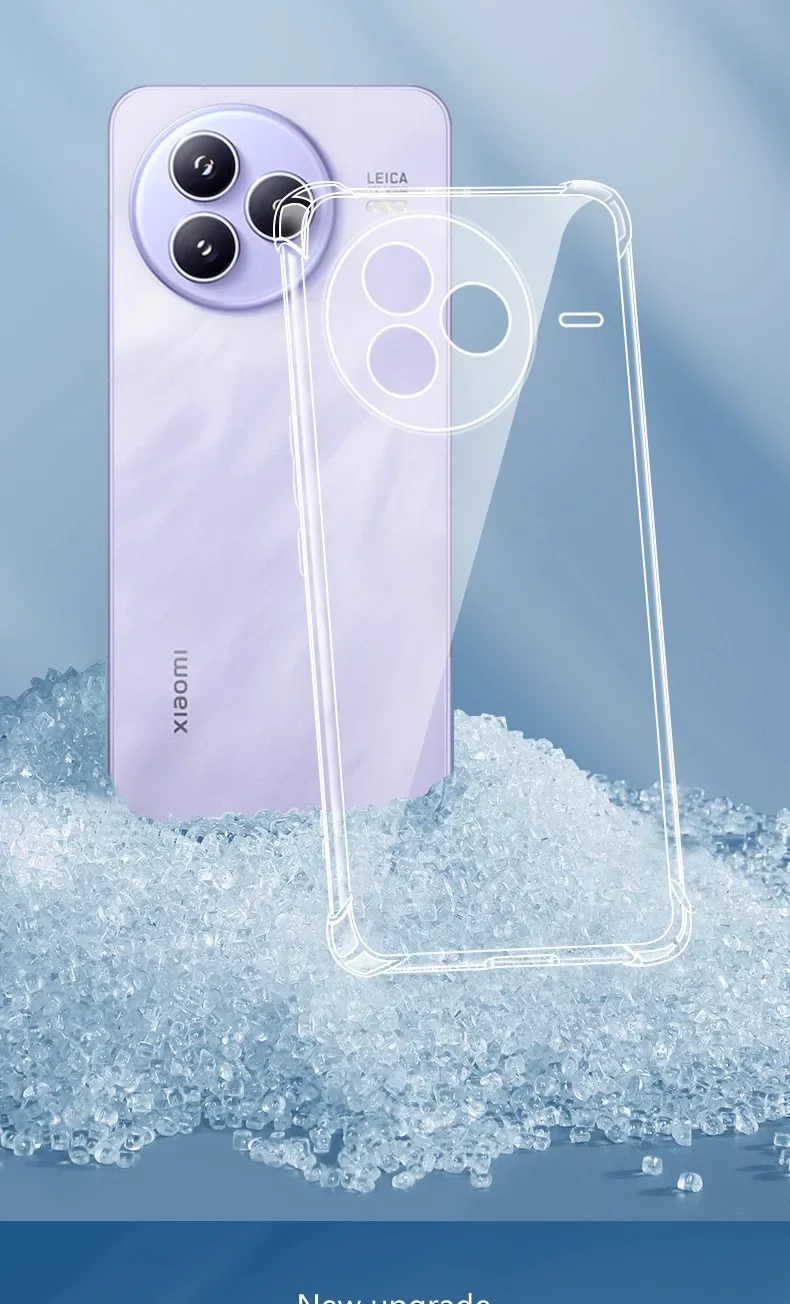 Luxury Soft Phone Case for Xiaomi Civi 5 4 Pro 3 2 1S Civi5Pro 14 Civi3 Airbag Shockproof Silicone Back Covers Thin Clear Fundas