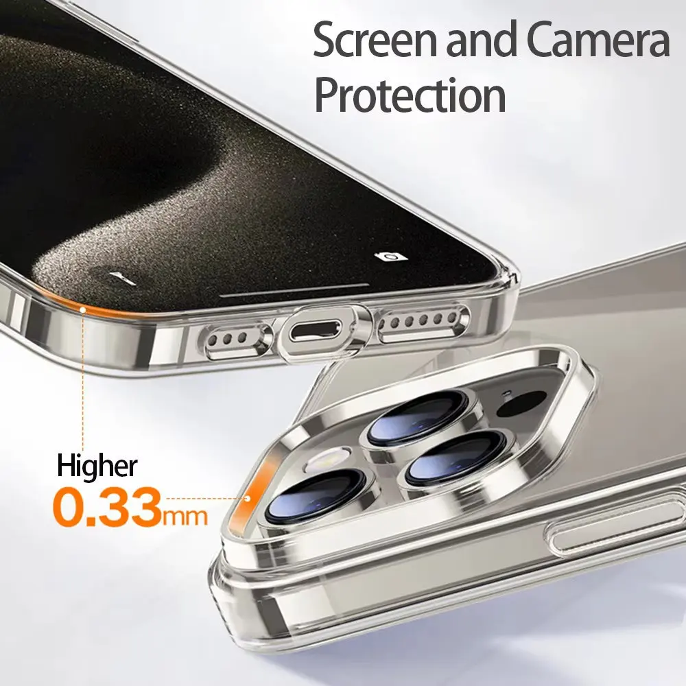 Ultra-thin Transparent TPU Case For iPhone 18 16 17 15 14 Air Pro Max 16e 17e Plus silicone Back TPU Clear Soft Protective Cover
