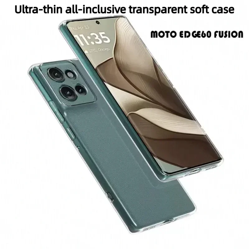 For Motorola Edge 60 60s 60Fusion Edge60 Neo 5G Basic Clear TPU Phone Case Coque Simple Original Soft Silicone Back Cover Fundas